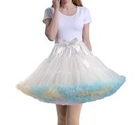 Tmade Gonna da Donna in Tulle, Tutù con Sottogonna, Multistrato, Gonfia, per Cosplay e Feste, Taglia unica
