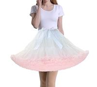 Tmade Gonna da Donna in Tulle, Tutù con Sottogonna, Multistrato, Gonfia, per Cosplay e Feste, Taglia unica