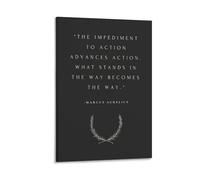 TMAHENG Poster decorativo da parete con citazione dell'imperatore Marco Aurelio, per ufficio, stanza, 20 x 30 cm