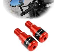 TMAX 500 530 560 Bilanceri Manubrio Contrappesi - 2Pcs Moto Manopole Manubrio Terminale CNC Alluminio per T-max500 Tmax530 Tmax 560 2000-2022 - Rosso