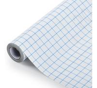 TMBMLPP Rotolo di Pellicola di Trasferimento 30.5 * 500cm Carta Heat Transfer con Griglia di Allineamento Pellicola di Trasferimento in Vinile Adesivo Termovinile Nastro di Carta Transfer Trasparente