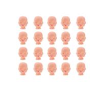 Tmboryuu 20 teste di bambola per gli appassionati di artigianato creativo, semplice processo di pittura e accessori robusti fiugre testa artigianale