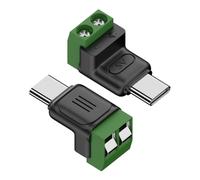 Tmboryuu 2PCS 5V3A Tipo C Terminali Adattatori Non Solder Design Soluzione di Ricarica Compatta per Tablet Lampada Dispositivi Portatili USB C Non Saldare Terminali Adattatori