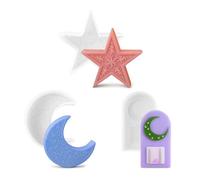 Tmboryuu Accessorio alla moda in silicone robusto e flessibile per realizzare decorazioni uniche a forma di stella e per la casa, piccola casa, artistica, hobby