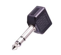 Tmboryuu Adattatore audio maschio da 6,35 mm a due da 3,5 mm per musicisti che garantiscono il collegamento sull'adattatore musicale del palco