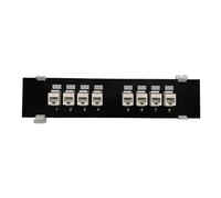 Tmboryuu Adattatore extender dritto CAT6 8 porte Rj45 Cat6 Keystone accoppiatore montaggio a parete pannello staffa rack rete