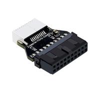 Tmboryuu Adattatore Interno USB Tipo E Angolo retto 90 Gradi per Pannello Frontale USB 3.0 USB 3.1 Porta Scheda Madre Chiave e Adattatore USB Tipo E