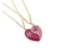 Tmboryuu Best Friend Collane Con Farfalla Fiore Fascino Cuore Pendenti Amicizia Collana Set Per L'usura Quotidiana, Misura unica, come descritto, come descritto