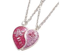 Tmboryuu Best Friend Collane Con Farfalla Fiore Fascino Cuore Pendenti Amicizia Collana Set Per L'usura Quotidiana, Misura unica, come descritto, come descritto