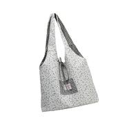 Tmboryuu Borsa a tracolla reversibile funzionale Borsa leggera sotto le ascelle Borsa alla pratica Borse shopper in tessuto per donna Tela a due lati per donna