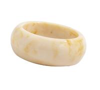 Tmboryuu Bracciale asimmetrico Gioielli moderni impilabili Polsino esterno liscio in acrilico per l ' uso quotidiano Bracciale elasticizzato dal design vintage