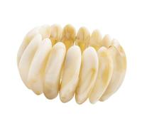 Tmboryuu Bracciale asimmetrico Gioielli moderni impilabili Polsino esterno liscio in acrilico per l ' uso quotidiano Bracciale elasticizzato dal design vintage