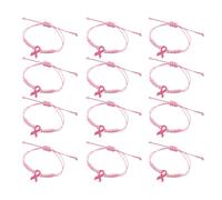 Tmboryuu Braccialetti beneficenza con nastro intrecciato a mano con filo robusto per le donne Tutela della Supporto indossabile tutti i giorni Braccialetti con nastro fatti a mano