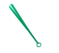 Tmboryuu Calzascarpe in ABS lungo 47 cm Calzascarpe portatile impugnatura ergonomica Calzatura corno per scarpe da ginnastica con manico rotondo, Verde, Taglia unica