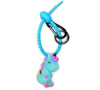 Tmboryuu Candy Color Silicone Bag Cravatte Portachiavi Cordino Cinghia Anelli Catena di Collegamento Catene Ornamenti Per Chiavi Auto Zaino Accessorio, I, Taglia unica