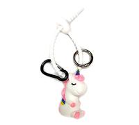 Tmboryuu Candy Color Silicone Bag Cravatte Portachiavi Cordino Cinghia Anelli Catena di Collegamento Catene Ornamenti Per Chiavi Auto Zaino Accessorio, H, Taglia unica