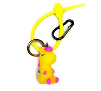 Tmboryuu Candy Color Silicone Bag Cravatte Portachiavi Cordino Cinghia Anelli Catena di Collegamento Catene Ornamenti Per Chiavi Auto Zaino Accessorio, F, Taglia unica