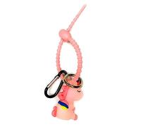 Tmboryuu Candy Color Silicone Bag Cravatte Portachiavi Cordino Cinghia Anelli Catena di Collegamento Catene Ornamenti Per Chiavi Auto Zaino Accessorio, G, Taglia unica