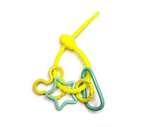 Tmboryuu Candy Color Silicone Bag Cravatte Portachiavi Cordino Cinghia Anelli Catena di Collegamento Catene Ornamenti Per Chiavi Auto Zaino Accessorio, J, Taglia unica