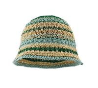 Tmboryuu Cappello a secchiello in crochet per donna e adolescenti, pieghevole, per il pendolarismo, cappello da pescatore, tesa larga, primavera, cappello anti UV, protezione solare per donne