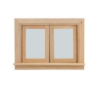 Tmboryuu Case delle bambole in legno non verniciato Porta e finestra per 1 12 Scale Hands-on Progetti Personalizzabili Artigianato Attrezzature Miniature Bambole Accessori Non Verniciato