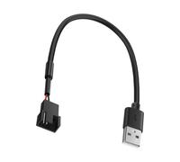 Tmboryuu Cavo convertitore Tensione della Ventola del Case del Computer con interfacce a 4 Pin per l ' ottimizzazione della dissipazione del Calore Tensioni Regolabili Cavo della Ventola del