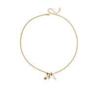 Tmboryuu Collana classica con cerchi zirconi scintillanti con disegni per sempre che simboleggiano la perfezione della catena della clavicola per i gioielli da ufficio delle donne eleganti