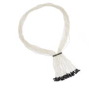 Tmboryuu Comoda collana etnica a più strati con perline di cristalli e nappe per uso quotidiano ed evento, realizzata in stile bohémien, multistrato, collana con cristalli, One Size, come descritto