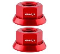 Tmboryuu Compatibilità della vite della ruota delle biciclette con ingranaggi fissi e mountain bike Leghe di durevolezza Strumento di installazione semplice Dado del mozzo in leghe di alluminio