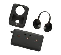 Tmboryuu Custodia da viaggio portatile per accessori per fotocamera 360 con fodera antigraffio e cinturino rimovibile in silicone, Nero , three piece set, Bellezza di massa
