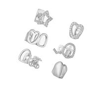 Tmboryuu Design cavo denti Grillzs rame denti gioielli festa tappi per denti adatti per gli appassionati di streetwear Presente gioielli per il corpo cavo, B, come descritto, come descritto