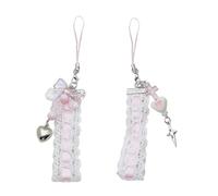 Tmboryuu Dolce Nastro Cuore Croce Telefono Fascino Cinghie Appendi Auto Pendenti Moda Borsa Decorazione Cordicella Accessori Della Borsa Del Telefono Pendente Cinghia Cordino Per Cartoon Charm Catena