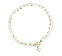 Tmboryuu Elegante ciondolo a forma di cuore con zircone su una misteriosa catena nera, ideale per gli appassionati di gioielli, abiti eleganti da indossare tutti i giorni, Misura unica, come descritto