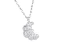 Tmboryuu Elegante collana con croissant unica con lunghezza regolabile, adatta per abbigliamento casual professionale o da sera, accessorio per feste ed eventi sociali, Misura unica, come descritto