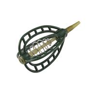 Tmboryuu Mangiatoia a molla Supporto per gabbie Esche Supporti Attrezzatura da pesca Accessori per Attrezzature Pescatori verdi