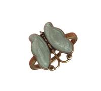 Tmboryuu moderni con fiori a farfalla Gioielli in lega dal design elegante per le donne Accessorio per le dita Gioielli moderni vintage
