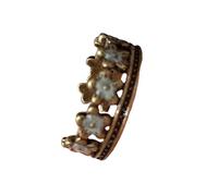 Tmboryuu moderni con fiori a farfalla Gioielli in lega dal design elegante per le donne Accessorio per le dita Gioielli moderni vintage
