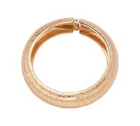 Tmboryuu Moderno braccialetto rigido a righe con perle a goccia, design apribile, chiusura sicura, accessorio in acciaio inox con perle a goccia in metallo, Misura unica, come descritto