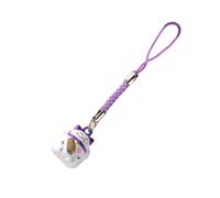 Tmboryuu Portachiavi con ciondolo portafortuna in stile giapponese, portachiavi tradizionale con campanelle, cordino per telefono, per una buona scena e prosperità, Viola, Taglia unica