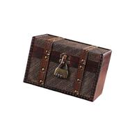 Tmboryuu Portagioie portatile Orecchini Scatola di Visualizzazione Anelli Vintage Scatola di Immagazzinaggio Collane Organizzatori Caso di Gioielli Struttura di Legno di Immag