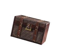 Tmboryuu Portagioie portatile Orecchini Scatola di Visualizzazione Anelli Vintage Scatola di Immagazzinaggio Collane Organizzatori Caso di Gioielli Struttura di Legno di Immag