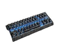 Tmboryuu Set copritasti ergonomici a 19 con aspetto carbonio, comode tastiere meccaniche da gioco, giochi semi-trasparenti