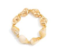 Tmboryuu Versatile braccialetto elastico in resina irregolare elegante per ogni occasione, versatile da indossare tutti i giorni, One Size, come descritto