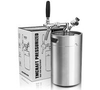 TMCRAFT 8 litri (270 oz), mini botte Growler, sistema a pressione in acciaio inox con rubinetto regolabile, può mantenere le bevande fresche e gassate per birre domestiche, birre artigianali