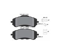 Set di pastiglie freno TEXTAR 2589501, anteriore