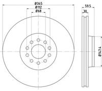 TMD Friction Services 92112505 Disco freno