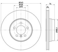 TMD Friction Services 92155005 Disco freno