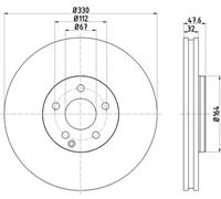 TMD Friction Services 92198805 Disco freno