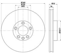 TMD Friction Services 92213603 Disco freno