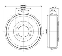 TMD Friction Services 94043300 tamburo